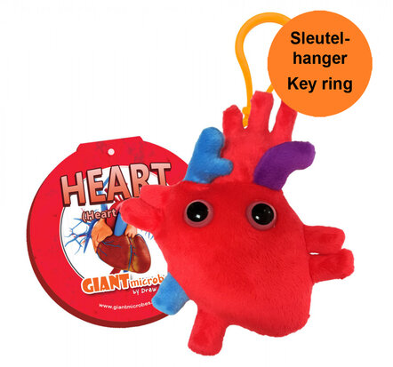 Giant Microbes sleutelhanger hart (Heart)