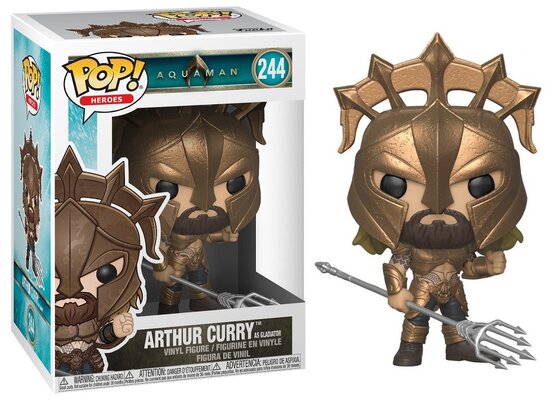 Funko POP! Vinyl DC Aquaman 244 Arthur Curry Gladiator