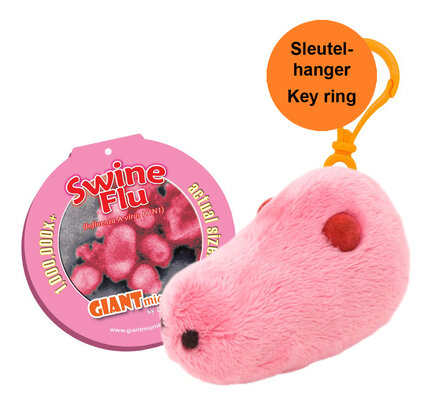 Giant Microbes sleutelhanger varkensgriep (Swine Flu)