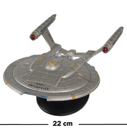 Star Trek Eaglemoss XL4 USS Enterprise NX-01 Ship size