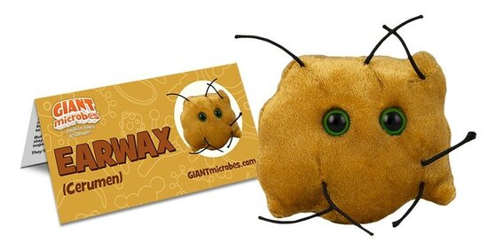 Giant Microbes Original - Science Biology Plush Earwax (Cerumen)