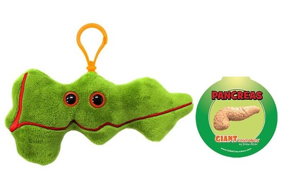 Giant Microbes sleutelhanger - Wetenschap biologie alvleesklier