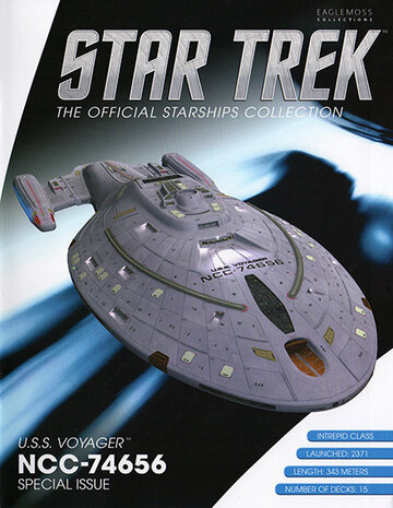 Eaglemoss Model - Star Trek The Official Starships Collection XL Edition 98399 USS Voyager NCC-74656 magazine