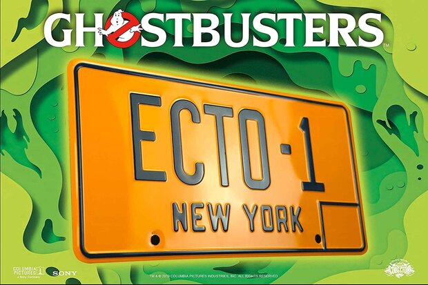 Doctor Collector Metal Plate - Scifi Ghostbusters 1984 1247 License Plate Replica ECTO-1