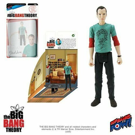 BBif Bang Pow! Action Figure - Comedy The Big Bang Theory Limited Edition 17112 Sheldon in The Riddler Shirtif Bang Pow! Action