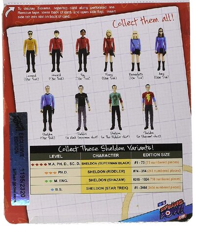 Bif Bang Pow! Action Figure - Comedy The Big Bang Theory Convention Exclusive 17117 Raj in Star Trek cosplay