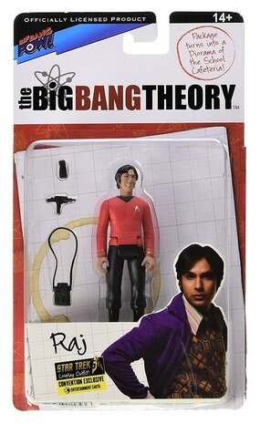 Bif Bang Pow! Action Figure - Comedy The Big Bang Theory Convention Exclusive 17117 Raj in Star Trek cosplay