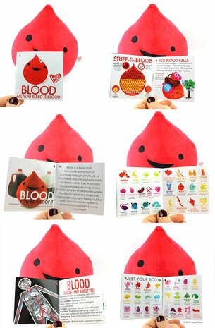 I Heart Guts Plush - Science Biology Blood