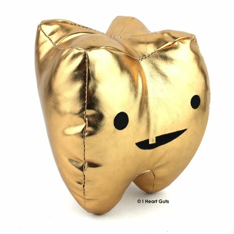 I Heart Guts Plush - Science Biology Gold Tooth