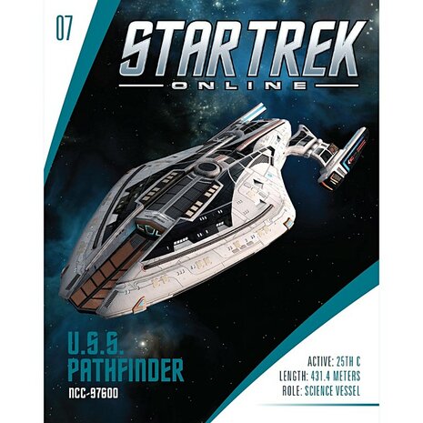 Eaglemoss Model - Star Trek Online Starships Collection 07 USS Pathfinder NCC-97600 Magazine