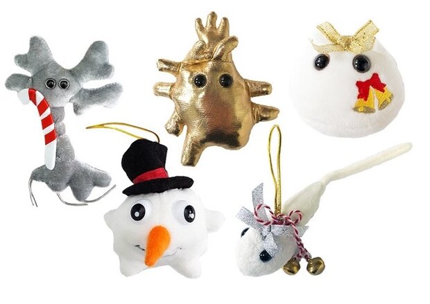 Giant Microbes 5-pack - Science Biology Nice Ornaments