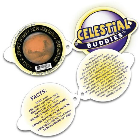 Celestial Buddies Plush - Science Astronomy Cosmic Buddy Mars