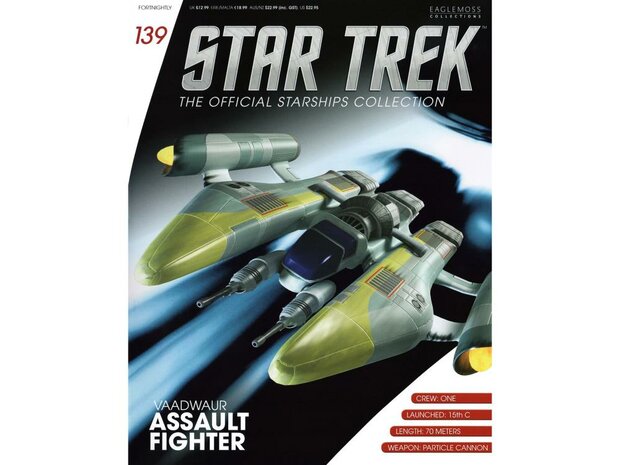 Star Trek Eaglemoss 139 - Vaadwaur Assault Fighter