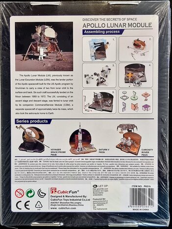CubicFun 3D Puzzle - Technology Aerospace P651h Apollo Lunar Module