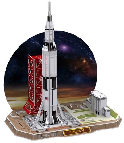 CubicFun 3D Puzzle - Technology Aerospace P653h Saturn V Rocket