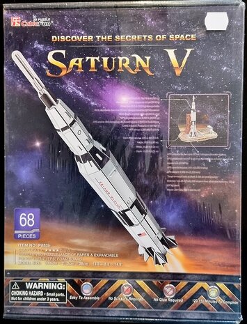 CubicFun 3D Puzzle - Technology Aerospace P653h Saturn V Rocket