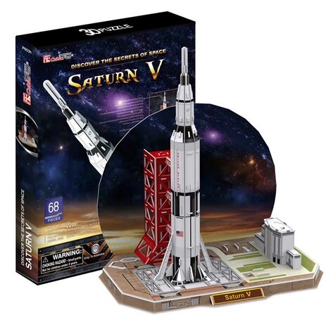 CubicFun 3D Puzzle - Technology Aerospace P653h Saturn V Rocket