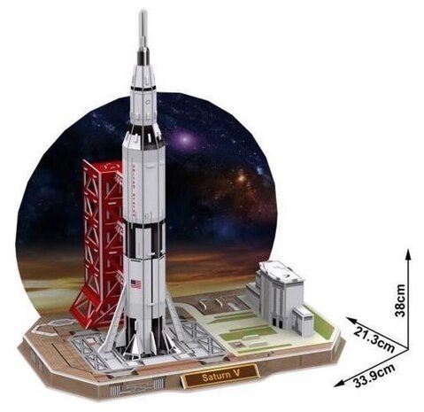 CubicFun 3D Puzzle - Technology Aerospace P653h Saturn V Rocket