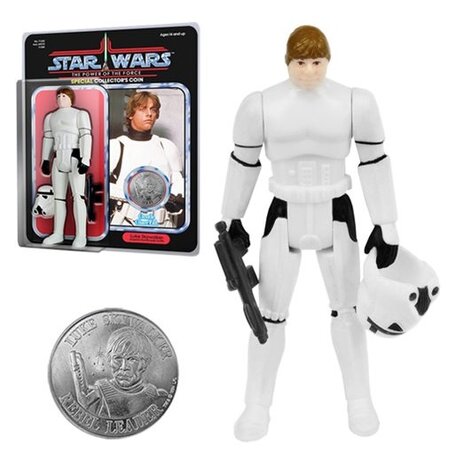 Gentle Giant Jumbo Action Figure - Star Wars The Power of the Force speciale verzamel munt 93780 Luke Skywalker Imperial Stormt