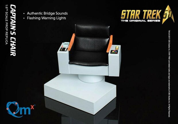 Qmx Master Series Model - Star Trek The Original Series 02378 Captain's Chair 1 to 6 Scale FX Replica 5