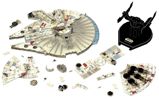 Revell 3D Puzzle - Star Wars Space Ship Scale 1:72 00323 Millennium Falcon