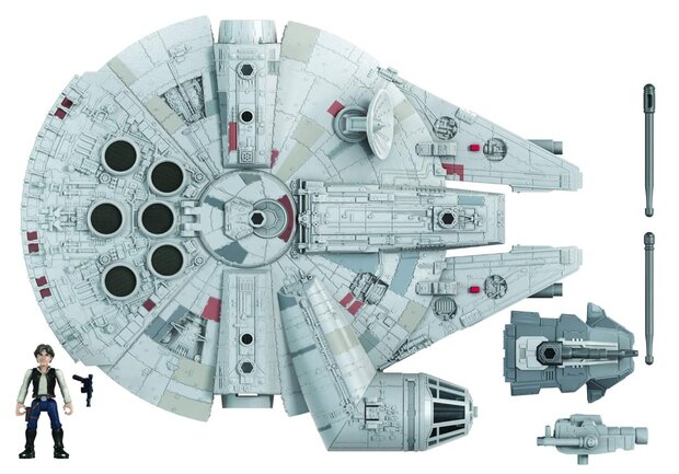 Hasbro Model - Star Wars A New Hope Mission Fleet 74087 Millennium Falcon with Han Solo