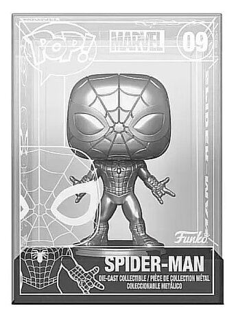 Funko Pop! - Marvel Spider-man Die-cast figure 09 Spiderman Chase Limited Edition