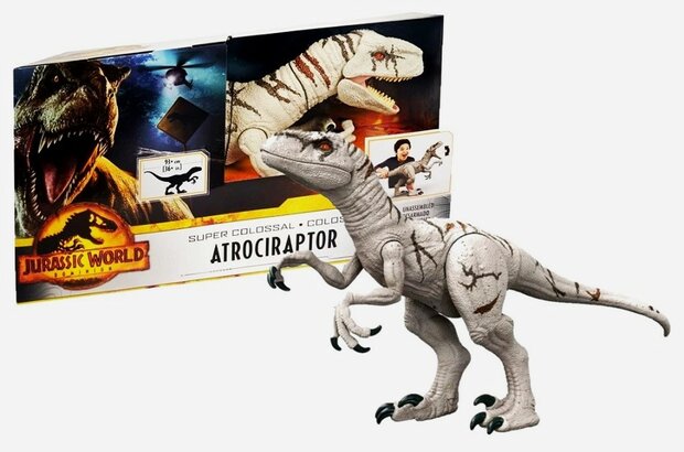 Mattel Action Figure - Scifi Jurassic World Dominion HFR09 Atrociraptor Super Colossal