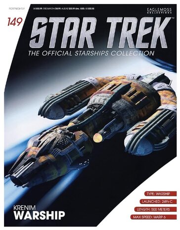 Eaglemoss model - Star Trek The Official Starships Collection 149 Krenim Warship