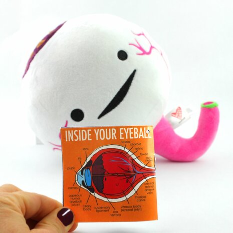 I Heart Guts plush eyeball brown