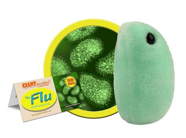 Giant Microbes pluche Flu (griep)