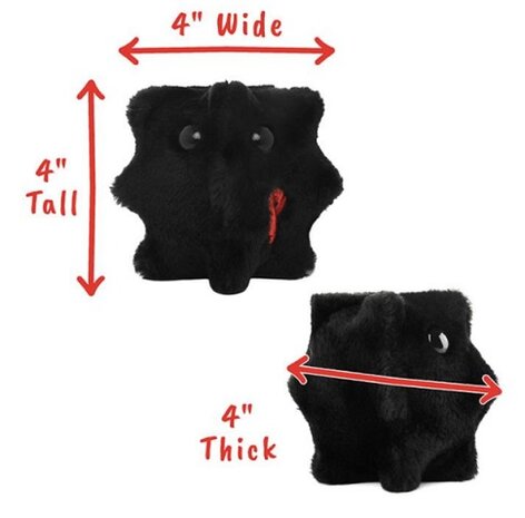 Giant Microbes plush version of HIV (Human Immunodeficiency Virus)