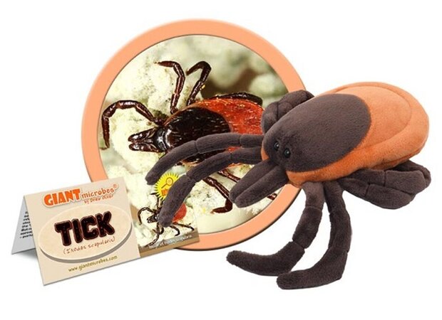 Giant Microbes plush Tick (Ixodes scapularis)
