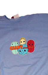 Giant Microbes T-shirt (blauw) - S