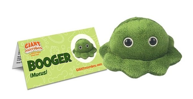 Giant Microbes Booger (snotje) knuffel