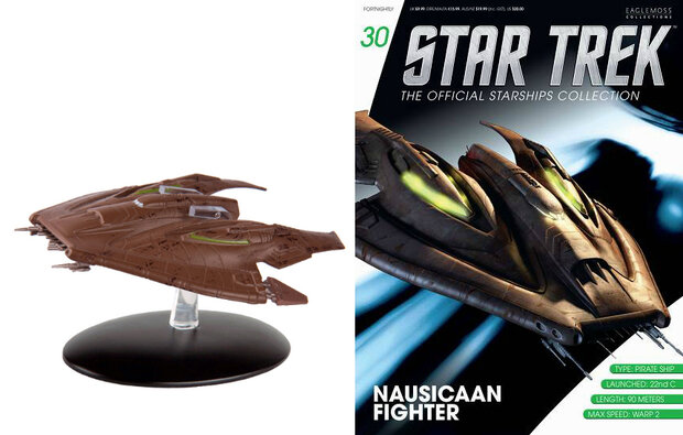 Star Trek Eaglemoss 30 Nausicaan Fighter