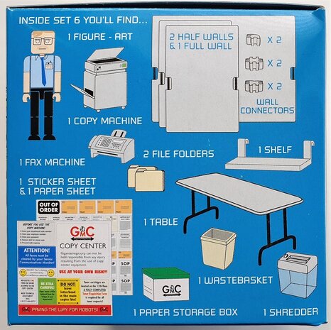 The Cubes Set 6 - Copy Center Box Content