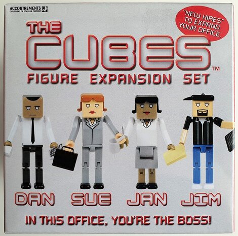 Cubes Dan-Sue-Jan-Jim Expansion set of 4 figures