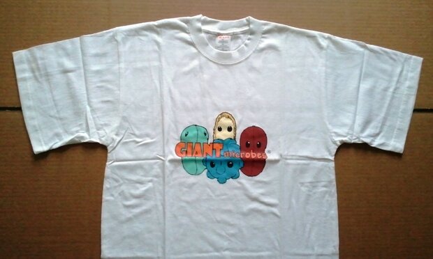 Giant Microbes T-shirt (wit) - Medium