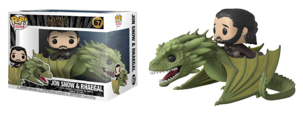 jon snow on rhaegal funko pop