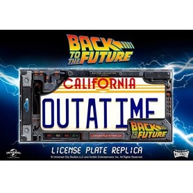 Doctor Collector metalen plaat - Scifi Back to the Future 1285 Kentekenplaat replica OUTATIME DeLorean