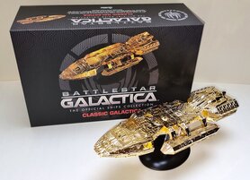 Eaglemoss Model - Scifi Battlestar Galactica Gold-Plated BGSUK007A Classic Galactica Limited Edition
