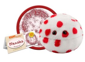 Giant Microbes pluche Measles (Mazelen - Morbillivirus)