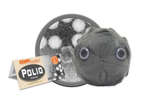 Giant Microbes plush Polio (Poliovirus)