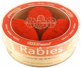 Giant Microbes Petri schaal Rabies (Hondsdolheid)