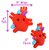 Heart knuffel, Giant Microbes (hart)