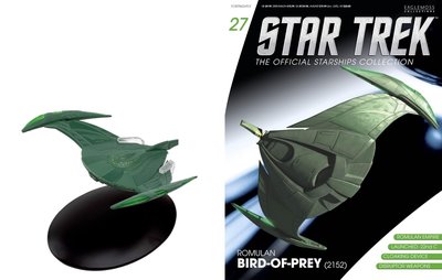 Eaglemoss Star Trek ST0057 Romulan Bird of Prey TV series w/MAGAZINE 