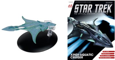 Xindi Aquatic Cruiser Eaglemoss Star Trek Issue 65 Diecast Model /& Magazine